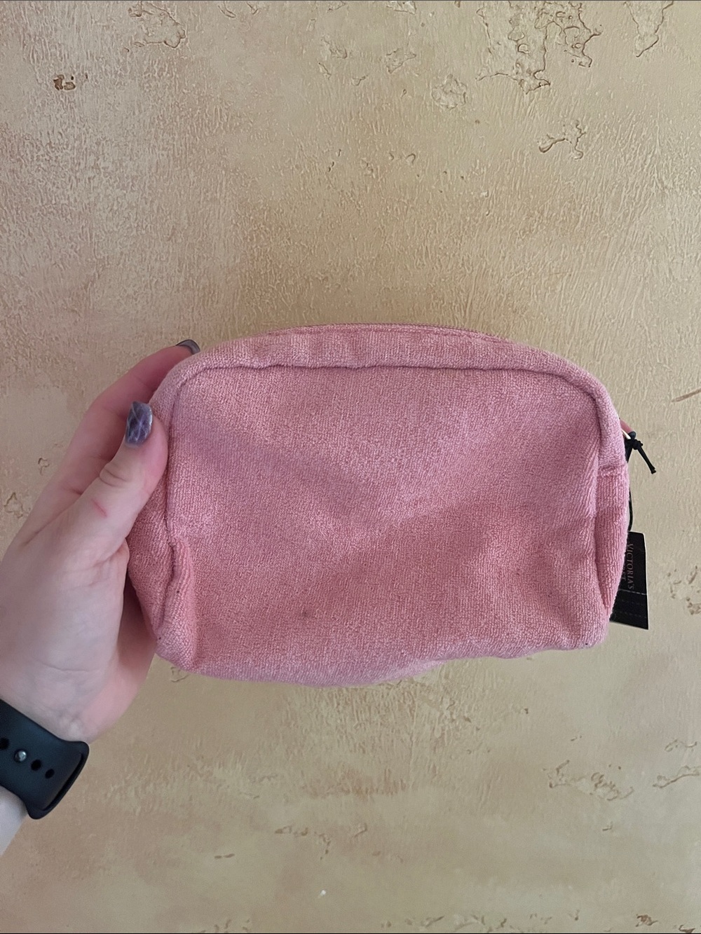 NWT Victoria's Secret Dusty Pink Cosmetic Pouch - Picture 2 of 5